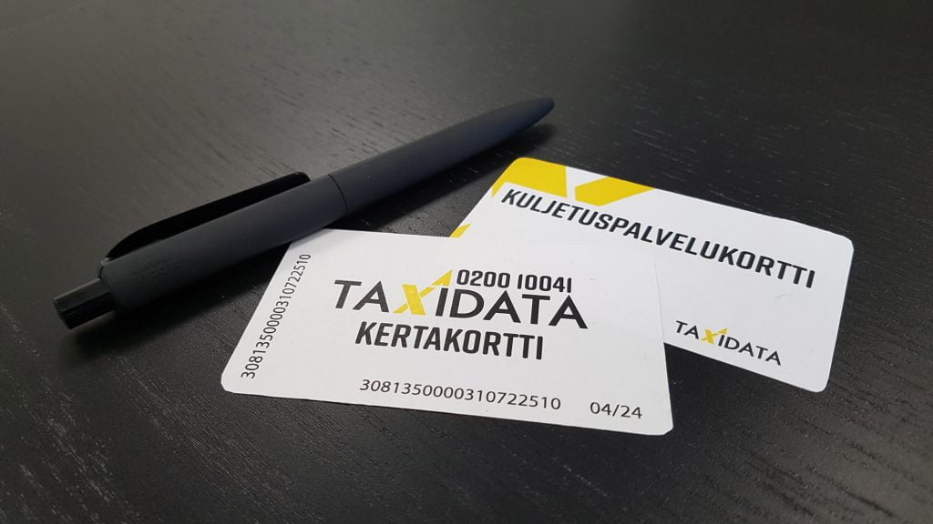 Taxidatan taksikortti on maksuväline yrityksille